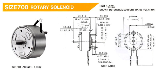 旋轉式電磁吸鐵 Rotary Solenoids