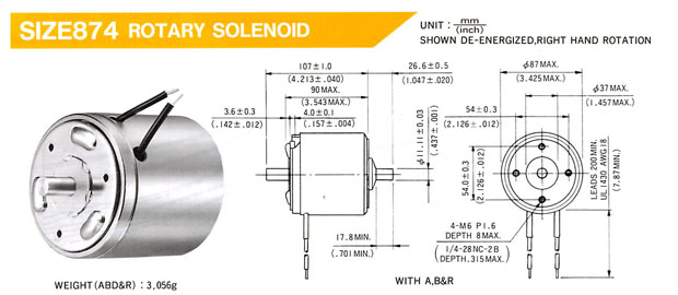 旋轉式電磁吸鐵 Rotary Solenoids