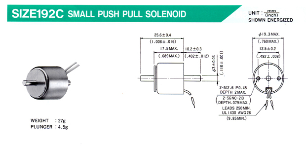 pԦqϧlK Small Push-Pull Solenoids