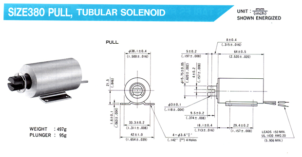 管狀型電磁吸鐵 Tubular Solenoids
